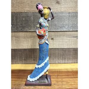 African American Woman Statue Punta Cana 11” Tall